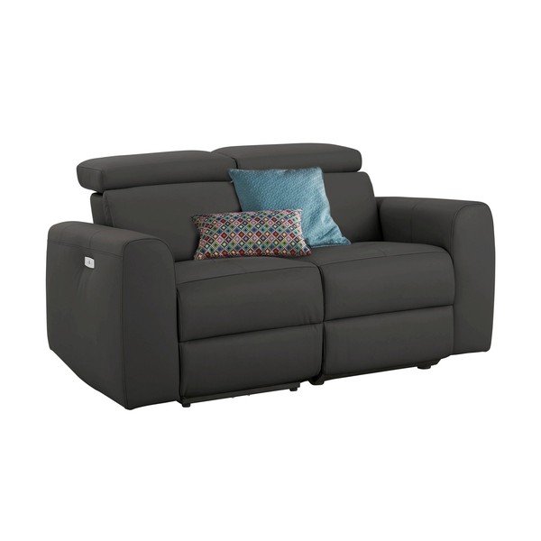 Brūns dīvāns no ādas imitācijas 158 cm Capena – Støraa-image-2