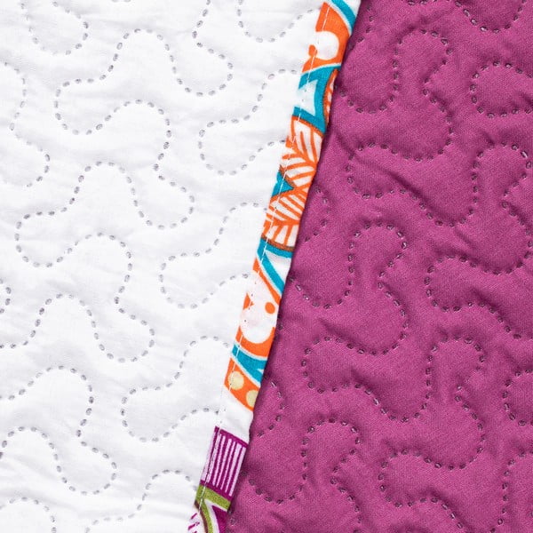 Fuksijas krāsas abpusējs mikrošķiedras gultas pārklājs DecoKing Bibi, 170 x 270 cm-image-4