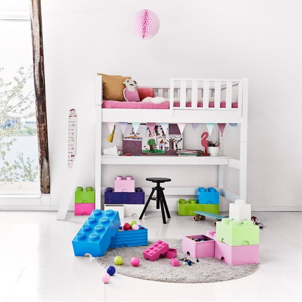 Gaiši zila kvadrātveida glabāšanas kaste LEGO®-image-2