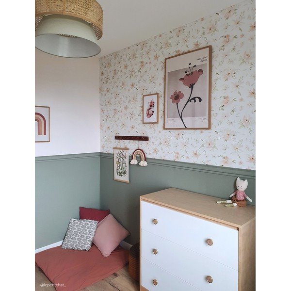 Bērnu tapetes 10 m x 50 cm Watercolour Flowers – Lilipinso-image-2