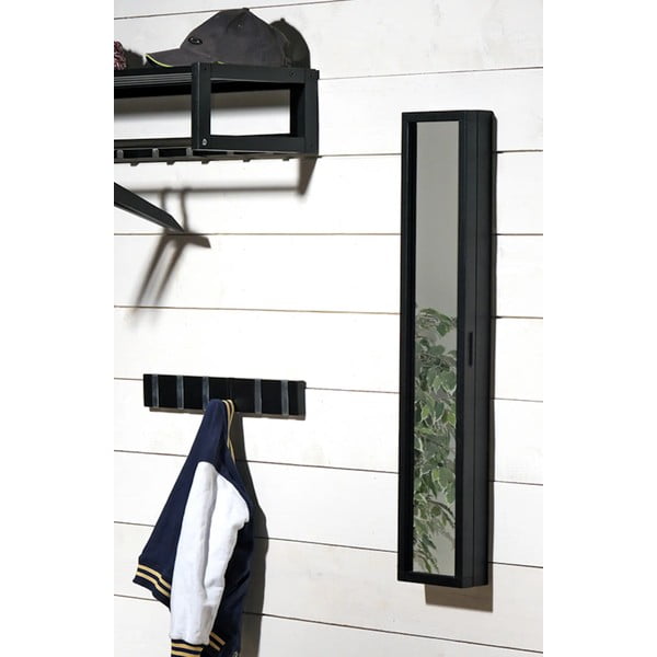 Melns ozola masīvkoka sienas pakaramais Confetti – Rowico-image-2