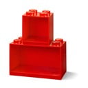 2 bērnu sarkano sienas plauktu komplekts Brick - LEGO®