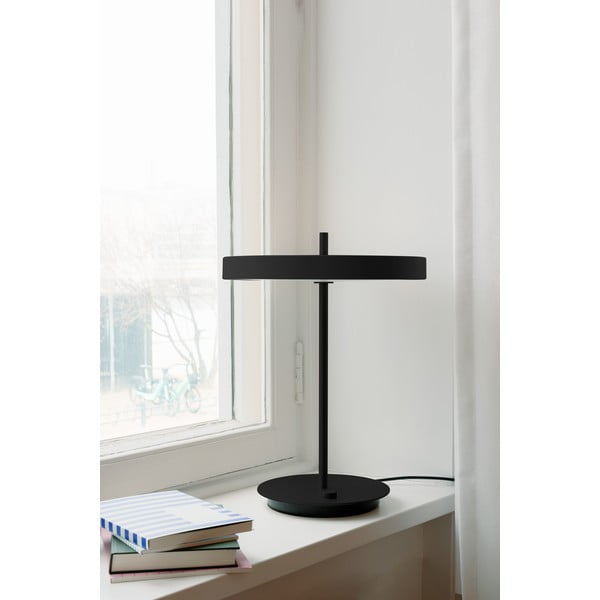 Melna metāla LED galda lampa ar regulējamu spilgtumu un metāla abažūru (augstums 41,5 cm) Asteria Table – UMAGE-image-1