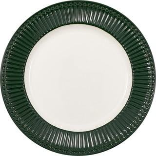 Balti zaļš keramikas šķīvis ø 26,5 cm Alice – Green Gate