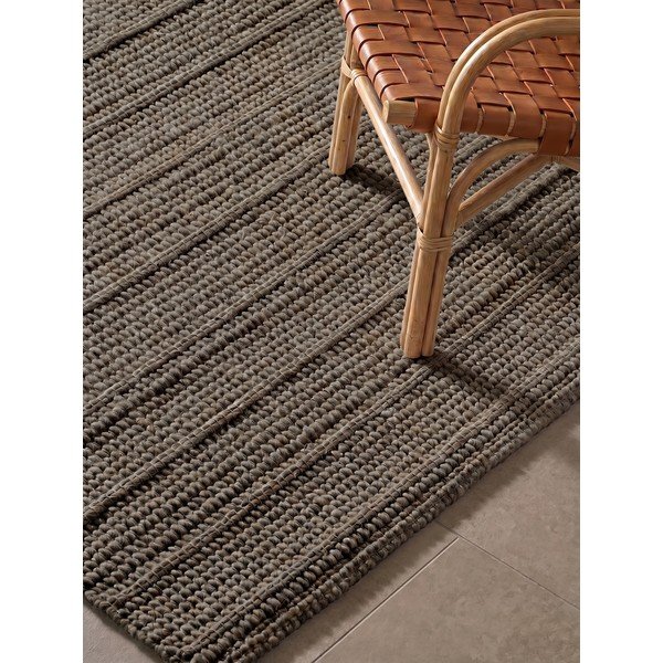 Tumši pelēks/tumši brūns ar rokām darināts vilnas paklājs 120x170 cm Camden Parker – Ted Baker-image-2