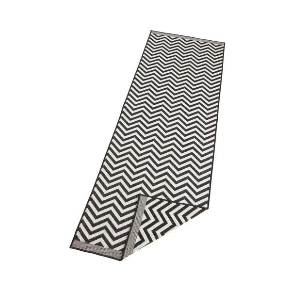 Melnas un krēmkrāsas divpusējais, ļoti izturīgs Bougari Twin Supreme Mismo, 80 x 350 cm-image-2