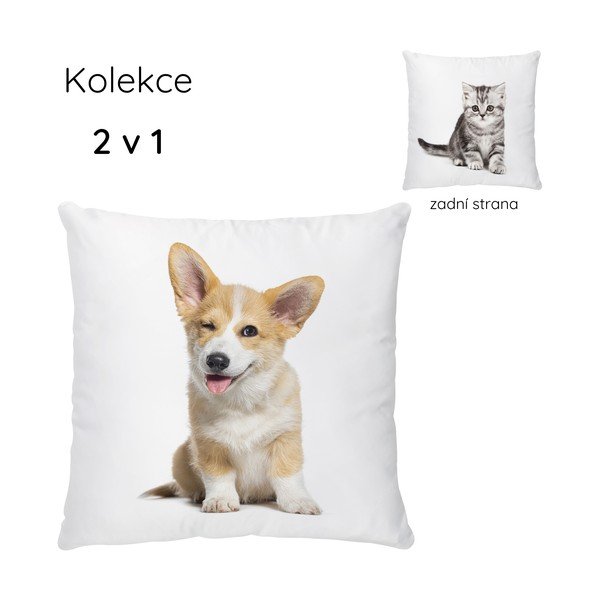 Bērnu spilvens no kokvilnas satīna 45x45 cm The Cutest Ones – Butter Kings-image-3