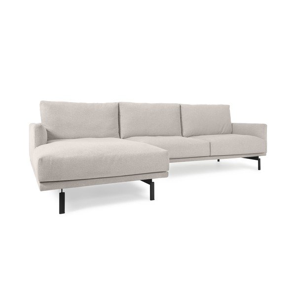 Bēšs stūra dīvāns Kave Home Galene, kreisais stūris, 254 cm-image-2