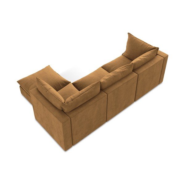 Terakotas oranžs stūra dīvāns (ar labo stūri/ar zvilni) Manao – Makamii-image-3