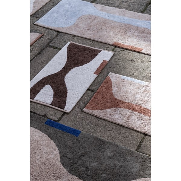 Balts/bēšs mazgājams kokvilnas paklājs 50x80 cm Figura – Mette Ditmer Denmark-image-3