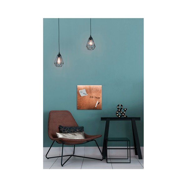 Magnētiskā tāfele Styler Grey Copper, 30 x 30 cm-image-1