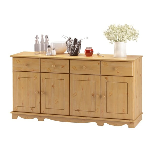 Četru durvju priedes masīvkoka bufete Støraa Cheryl-image-3