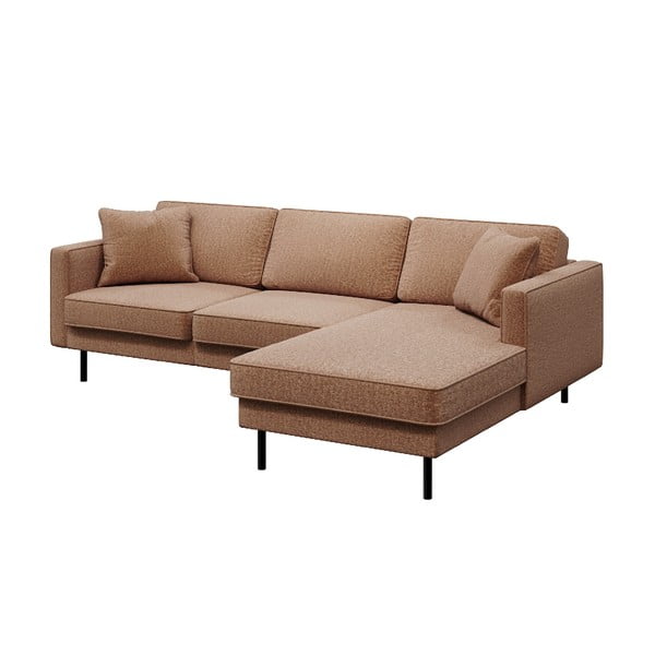 Oranžīgi brūns stūra dīvāns MESONICA Kobo, labais stūris-image-2