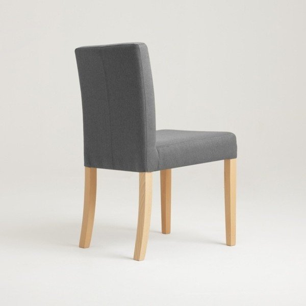 Vidēji pelēks krēsls ar dabīgām kājām Custom Form Wilton-image-3