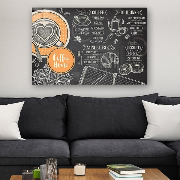 Stikla glezna 70x50 cm Coffee House – Wallity-image-1