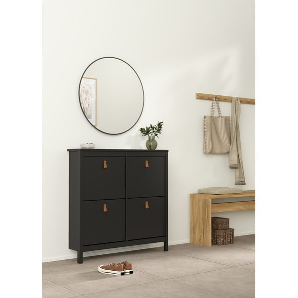 Melns atverams apavu plaukts Madrid – Tvilum-image-1