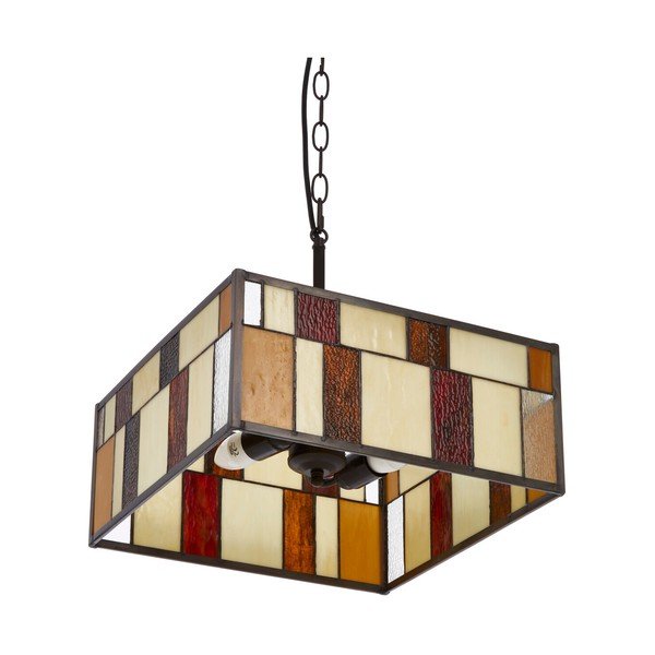 Metāla piekaramā lampa ar stikla abažūru Waldorf – Premier Housewares-image-2