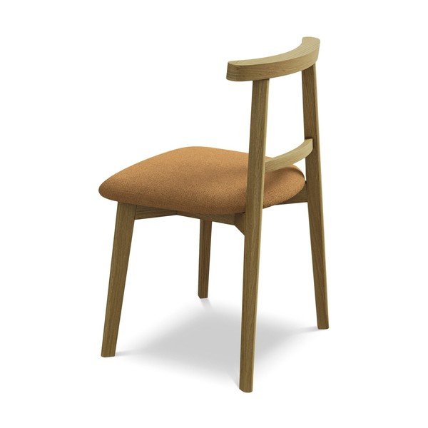 Terakotas oranžs masīvkoka pusdienu krēsls Ohelo – Makamii-image-3