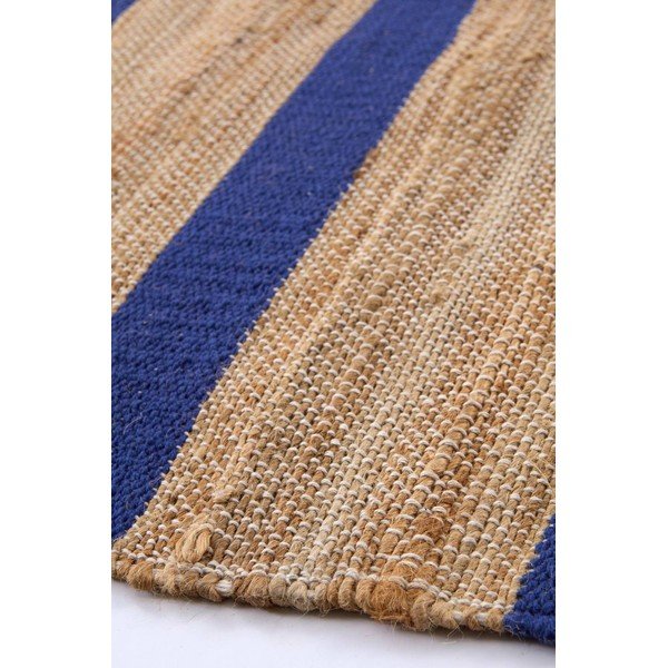 Zils/dabīga toņa ar rokām darināts paklājs no džutas maisījuma 200x300 cm Otti – Jotex-image-2