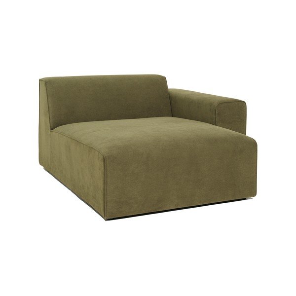 Zaļš velveta dīvāna stūra modulis Scandic Sting, labais stūris-image-2