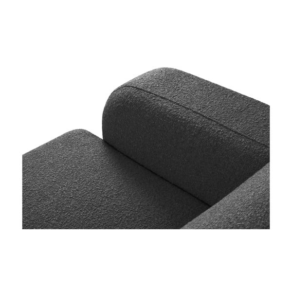 Tumši pelēks stūra dīvāns no buklē auduma (ar labo stūri) Molino – Micadoni Home-image-1