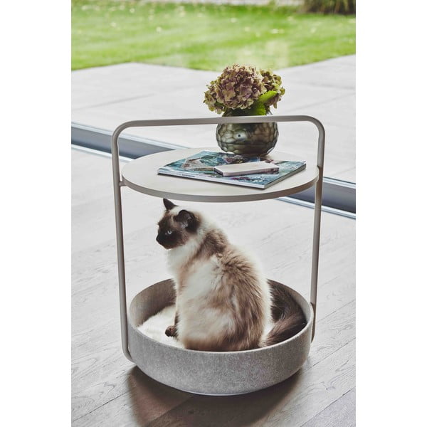 Apaļš sānu galdiņš ø 50 cm Tavolino Nougat – MiaCara-image-1