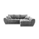 Pelēks samta dīvāns Windsor & Co Sofas Nuage, labais stūris