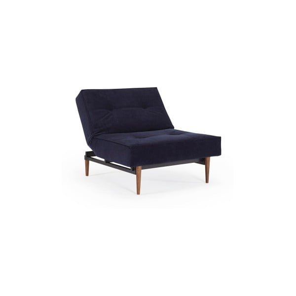 Tumši zils inovācijas Splitback samta tumši zils dīvāns krēsls
