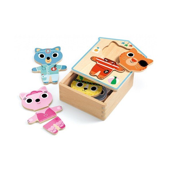 Koka puzle Puzzle Djeco Happy Cat-image-1