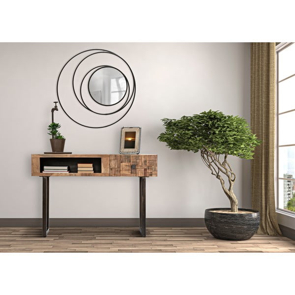 Mauro Ferretti Dark sienas spogulis, ø 80 cm-image-1