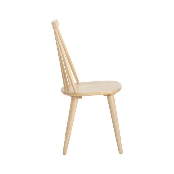 Gaiša dabīga toņa gumijkoka masīvkoka bāra krēsli (2 gab.) (sēdekļa augstums 45 cm) Jolina – Ellos Home-image-2