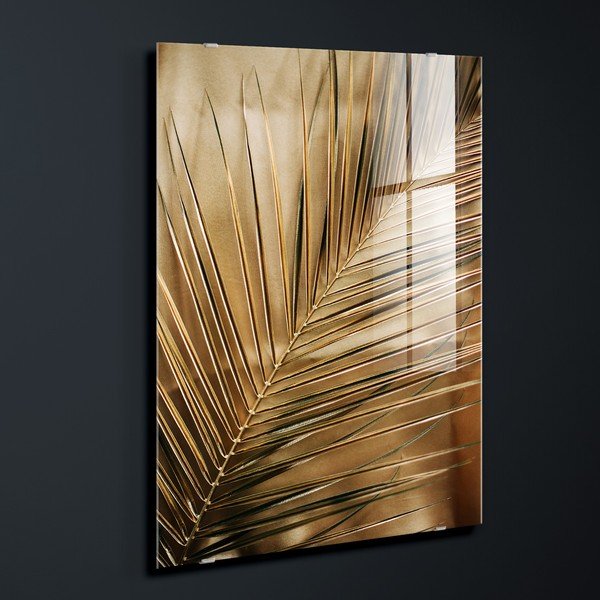 Drukāta stikla glezna 80x120 cm Gold Palm  – Styler-image-3
