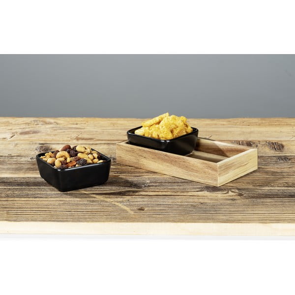 Melni keramikas trauki ar paplāti (2 gab.) Elo – Wenko-image-4