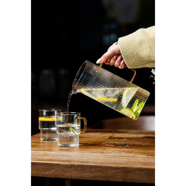 Dzeltenas kapučīno stikla krūzes (2 gab.) 350 ml Livio – Vialli Design-image-4