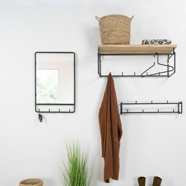 Sienas spogulis ar pakaramo 40x60 cm Clint – Spinder Design-image-1