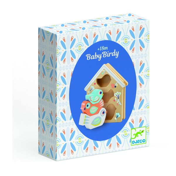 Bērnu koka puzle Djeco Birdhouse-image-2