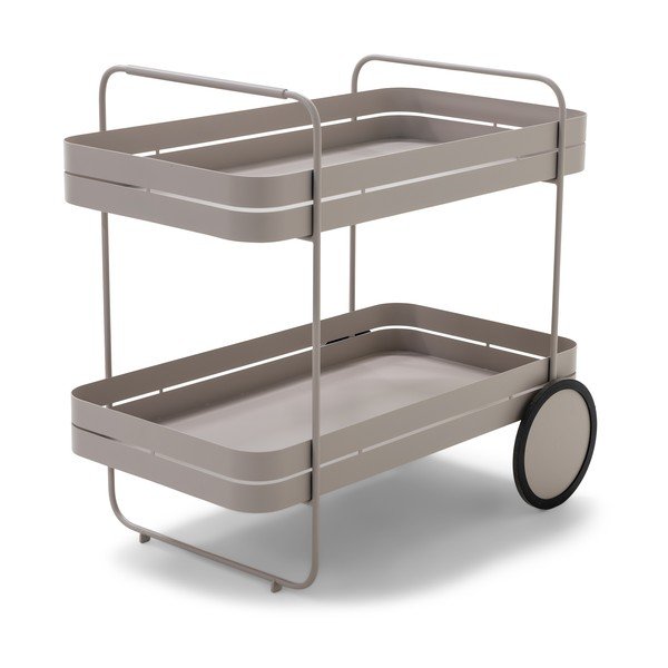Metāla servēšanas galdiņš uz riteņiem 74x42 cm Gin & Trolley – Spinder Design