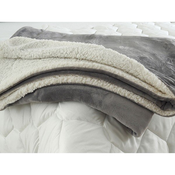 Pleds no vilnas Sherpa 150x200 cm – B.E.S.-image-1