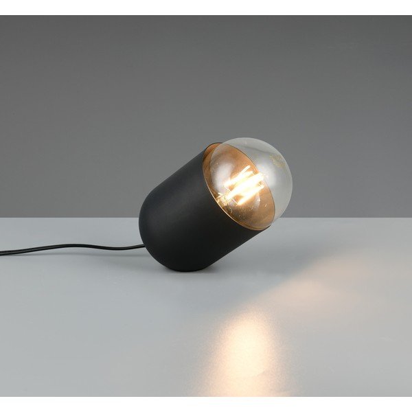 Melna metāla galda lampa (augstums 13,5 cm) Nara – Reality-image-1