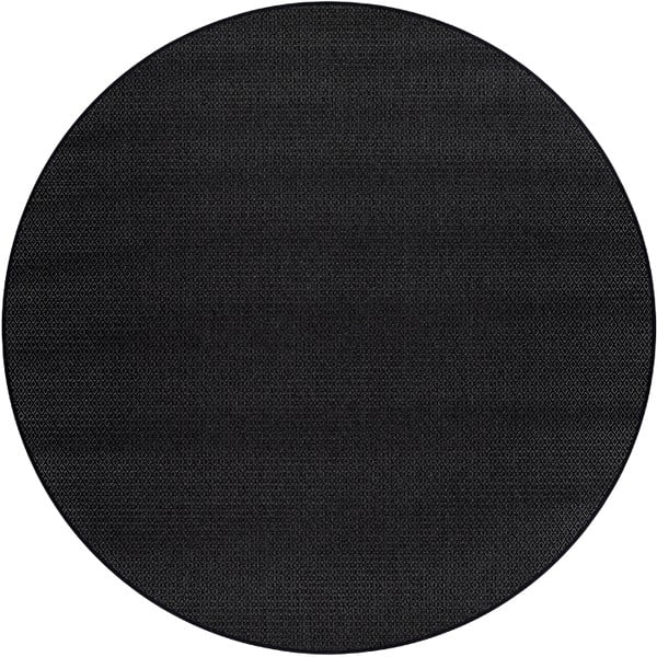 Melns apaļš paklājs ø 160 cm Bello™ – Narma