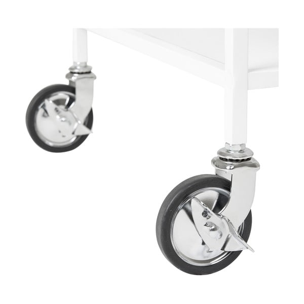 Metāla servēšanas galdiņš uz riteņiem 40x68 cm Vita – House Nordic-image-4