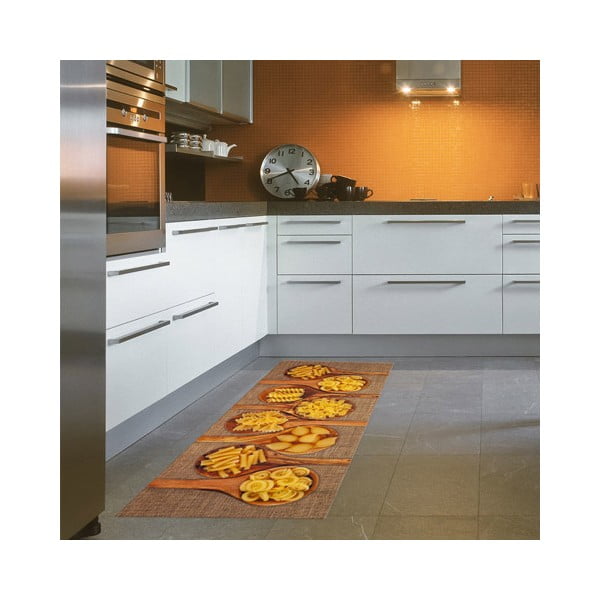 Ļoti izturīgs virtuves paklājs Webtappeti Pasta, 60 x 110 cm