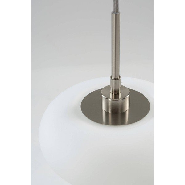 Balta/matētas sudraba krāsas piekaramā lampa no opāla stikla ø 20 cm Thalia – Jotex-image-4