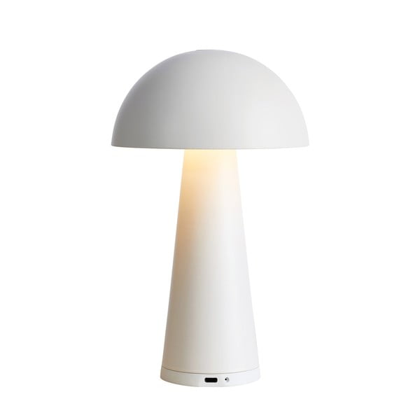 Balta LED galda lampa (augstums 26,5 cm) Fungi – Markslöjd