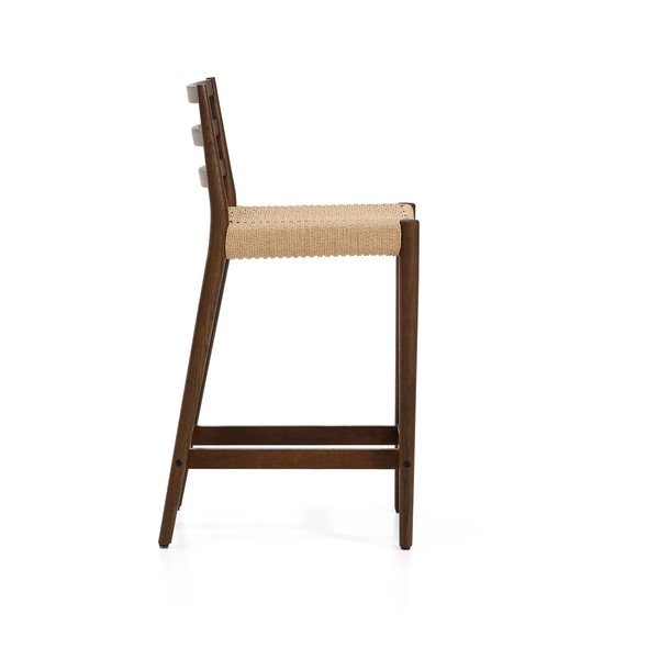 Brūns/dabīga toņa ozola masīvkoka bāra krēsls (sēdekļa augstums 65 cm) Analy – Kave Home-image-3