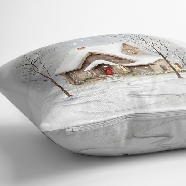 Spilvendrāna ar Ziemassvētku motīvu 43x43 cm – Mila Home-image-1