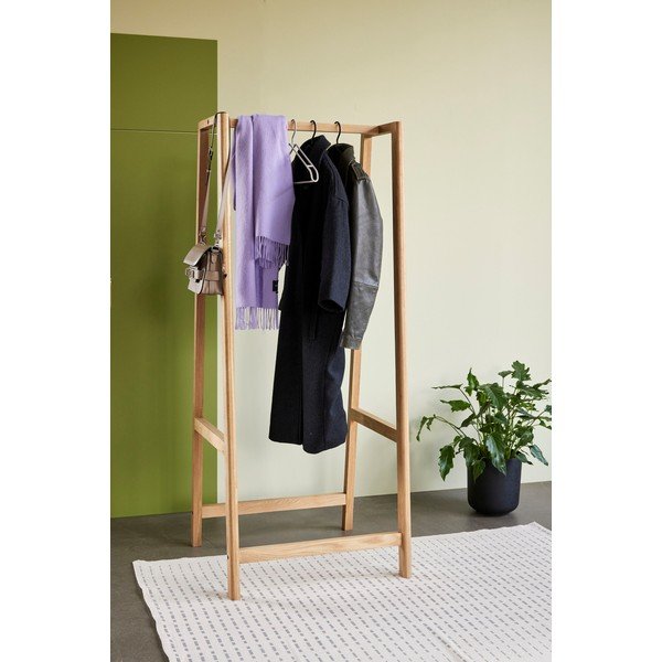 Apģērbu statīvs no ozolkoka Acorn – Hübsch-image-2