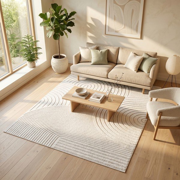 Krēmkrāsas paklājs 120x170 cm Whirl – ESTE-image-3