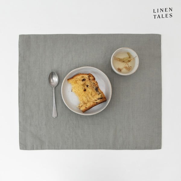 Tekstila galda paliktnis 35x45 cm Khaki – Linen Tales-image-1