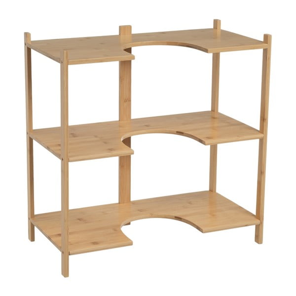 Dabīga toņa bambusa skapītis zem izlietnes 60x60 cm – Casa Selección-image-1